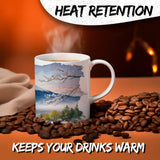 Japan Coffee Mug 11oz — White Ceramic Land of the Rising Sun Mug 3