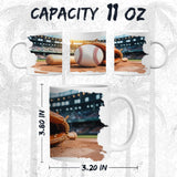 Baseball Coffee Mug 11oz — Ceramic Sports Gift Mug for Players & Fans 2