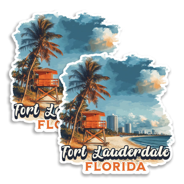 Fort Lauderdale Beach Florida Magnet 2-Pack — 4