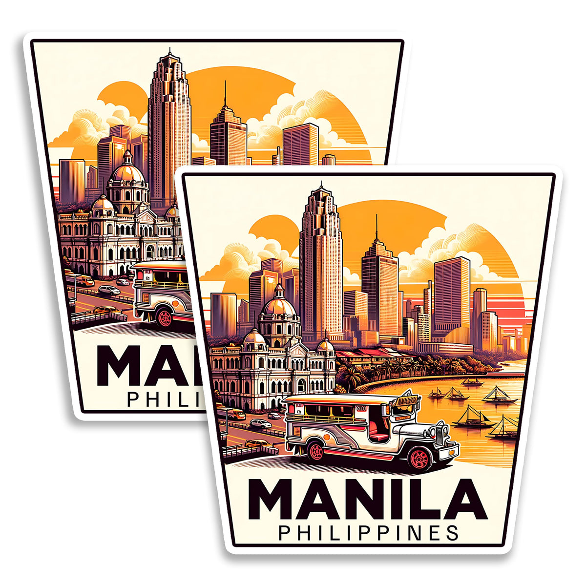 Manila Philippines Magnet 2-Pack — 4