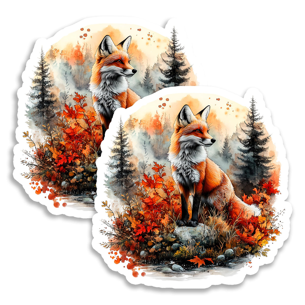 Red Fox Magnet 2-Pack — 4