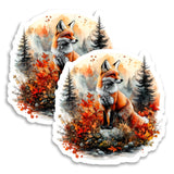 Red Fox Magnet 2-Pack — 4