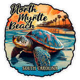 North Myrtle Beach South Carolina Sticker 4 Inch — Waterproof Vinyl Decal Ocean Coastal 1