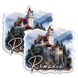 Romania Magnet 4 Inch 2-Pack Carpathian Transylvania – Strong Vinyl Decorative Travel Magnets for Fridge Locker Kitchen Office – Cute Fun Aesthetic Cool Durable & Long-Lasting Souvenir ID44999 1