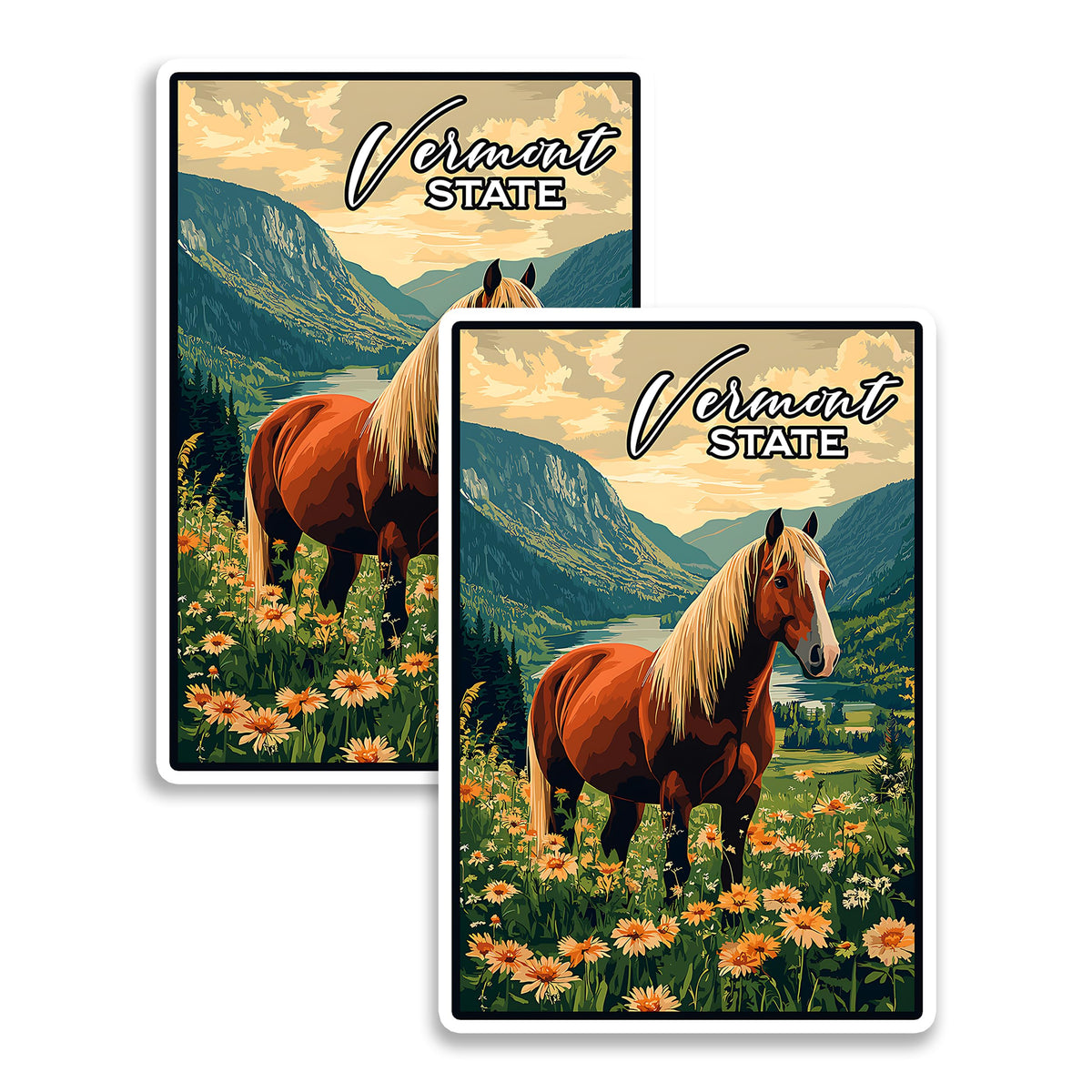 Vermont State Magnet 2-Pack — 4