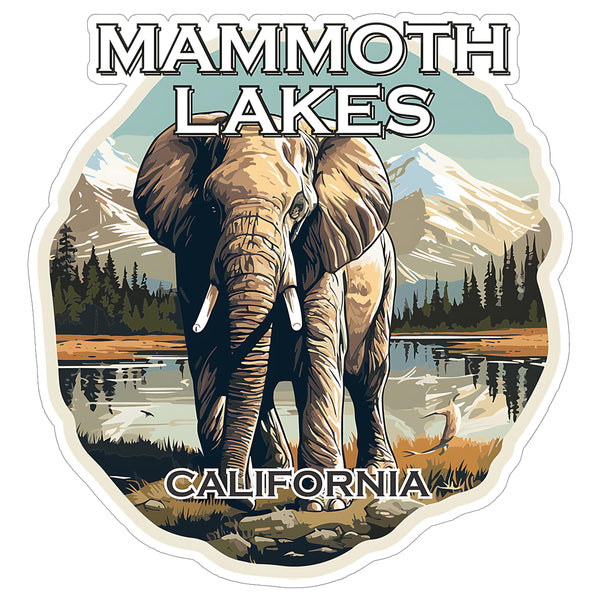 Mammoth Lakes California Sticker 4 Inch — Waterproof Vinyl Decal Ski Resort Eastern Sierra