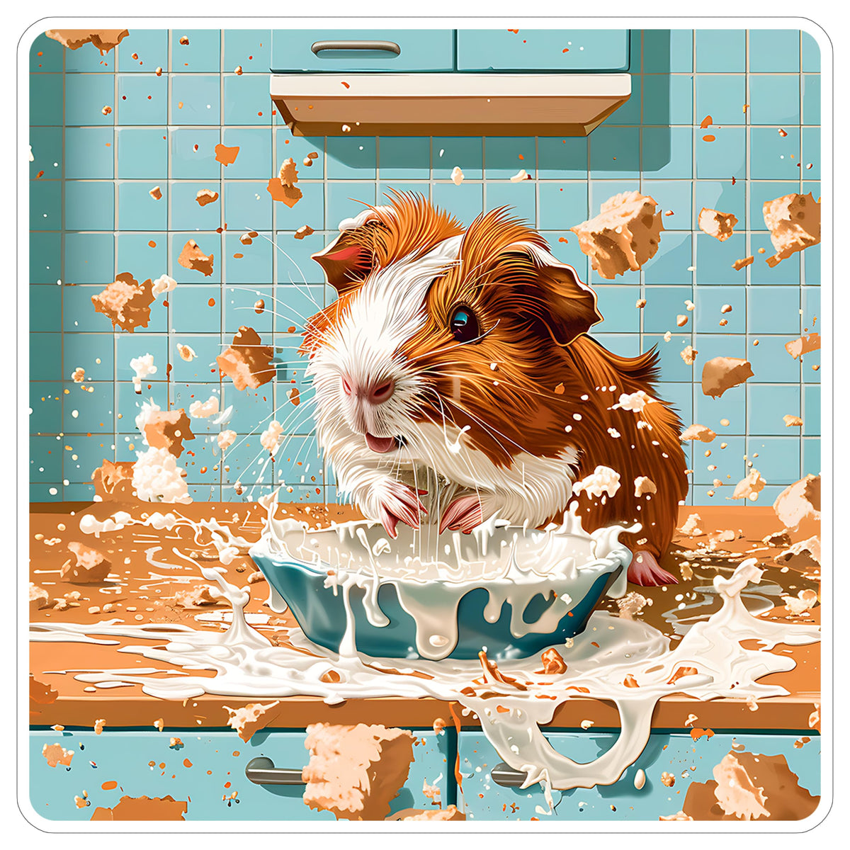 Guinea Pig Sticker 4 Inch — Waterproof Vinyl Decal Cavy Pocket Pet Lover