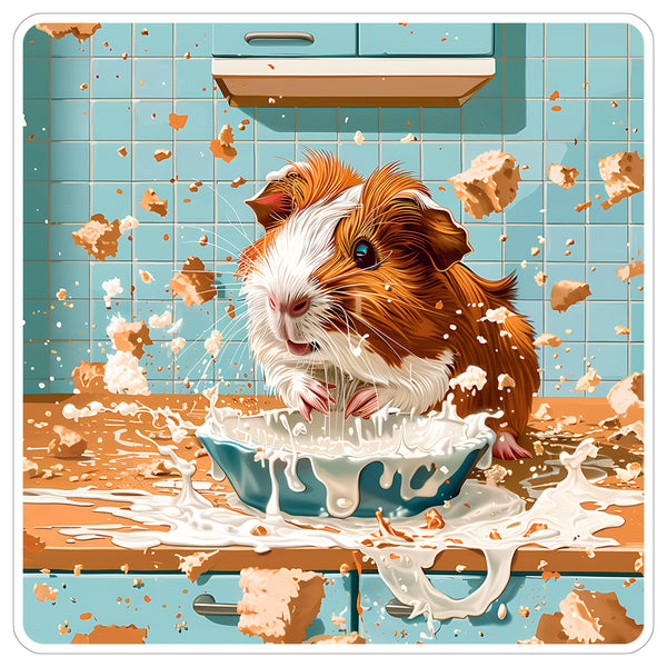 Guinea Pig Sticker 4 Inch — Waterproof Vinyl Decal Cavy Pocket Pet Lover