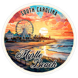 Myrtle Beach South Carolina Sticker 4 Inch — Waterproof Vinyl Decal Ocean Coastal 8