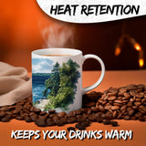 Niagara Falls New York Coffee Mug 11oz — White Ceramic Waterfall View Mug 3