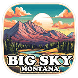 Big Sky Montana Sticker 4 Inch — Waterproof Vinyl Decal City Travel Souvenir 8