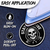 Stay Positive Skeleton Patch — 3