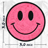 Pink Smiley Face Patch — 3
