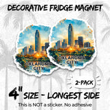 Oklahoma City Oklahoma Magnet 2-Pack — 4