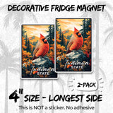 Indiana State Magnet 2-Pack — 4