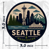 Seattle Skyline Washington Patch — 3