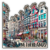 Amsterdam Netherlands Sticker 4 Inch City Travel Souvenir Destination - Waterproof Vinyl Decal for Laptop Water Bottle Car Tumbler - Durable Aesthetic Long-Lasting Stickers for Adults ID44990 8
