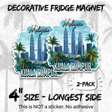 Kuala Lumpur Malaysia Magnet 2-Pack — 4