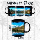 Rocky Mountain National Park Mug 11oz — Black Ceramic Alpine Wilderness Mug 2