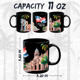 Dominican Republic Flag Dominican Republic Mug 11oz — Black Ceramic Travel Mug 2