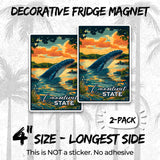 Connecticut State Magnet 2-Pack — 4