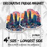 Charlotte North Carolina Magnet 2-Pack — 4