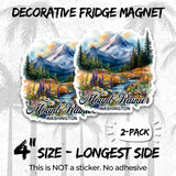 Mount Rainier Washington Magnet 2-Pack — 4