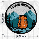 I Love Hiking Patch — 3