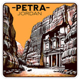 Petra Jordan Sticker 4 Inch City Travel Souvenir Destination - Waterproof Vinyl Decal for Laptop Water Bottle Car Tumbler - Durable Aesthetic Long-Lasting Stickers for Adults ID44990 8