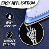 Skeleton Hand Peace Patch — 3