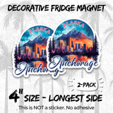 Anchorage Alaska Magnet 2-Pack — 4