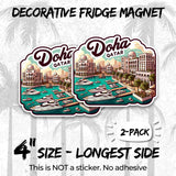 Doha Qatar Magnet 2-Pack — 4