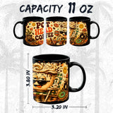 Pot Head Coffee Mug 11oz — Black Ceramic Coffee Mug 2