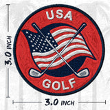 US American Flag Golf Patch — 3