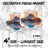 Turkey Magnet 4 Inch 2-Pack Cappadocia Hagia Sophia – Strong Vinyl Decorative Travel Magnets for Fridge Locker Kitchen Office – Cute Fun Aesthetic Cool Durable & Long-Lasting Souvenir ID44999 2