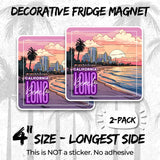 Long Beach California Magnet 2-Pack — 4