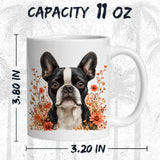 Boston Terrier Coffee Mug 11oz — White Ceramic American Gentleman Pup Mug 2