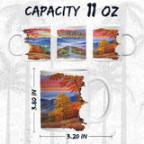 Shenandoah National Park Virginia Mug 11oz — White Ceramic Skyline Drive Mug 2