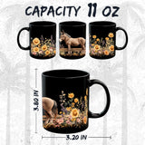 Donkey Mug 11oz — Black Ceramic Farm Mule Animal Coffee Mug 2