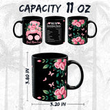 Mom Nutrition Facts Mug 11oz — Black Ceramic Funny Mother Coffee Mug 2