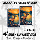 Illinois State Magnet 2-Pack — 4