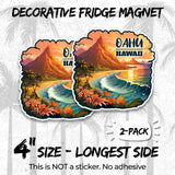 Oahu Hawaii Magnet 2-Pack — 4