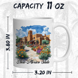 New Mexico State Mug 11oz — White Ceramic Land of Enchantment Mug 2