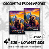 California State Magnet 2-Pack — 4