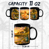Duck Mug 11oz — Black Ceramic Coffee Mug 2