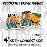 Best Cat Dad Ever Magnet 2-Pack — 4