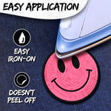 Pink Smiley Face Patch — 3