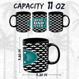Best Dad Ever Mug 11oz — Black Ceramic Father's Day Coffee Mug 2