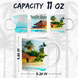 Punta Cana Dominican Republic Mug 11oz — White Ceramic Travel Mug 2