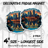 Detroit Michigan Magnet 2-Pack — 4